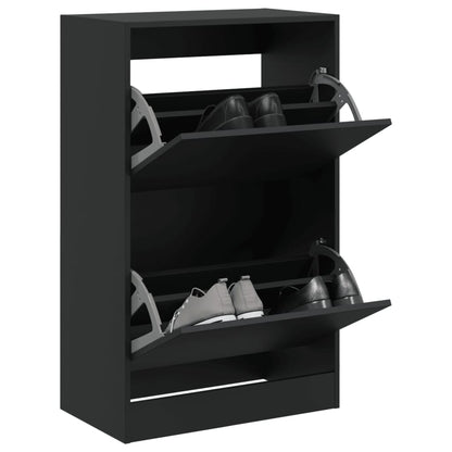 Scarpiera Nera In Legno Multistrato Nero