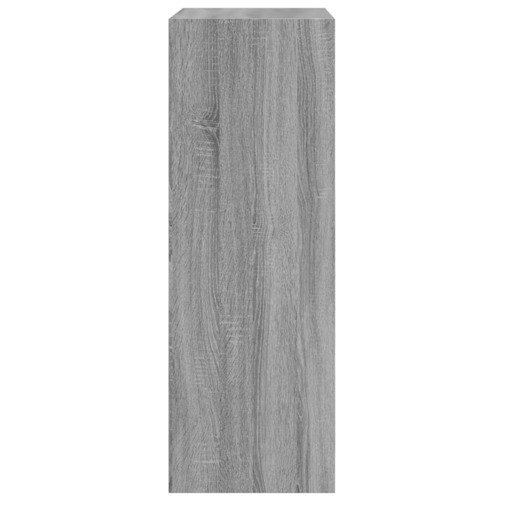 Scarpiera 60X34X96,5 Cm In Legno Multistrato Grigio Sonoma