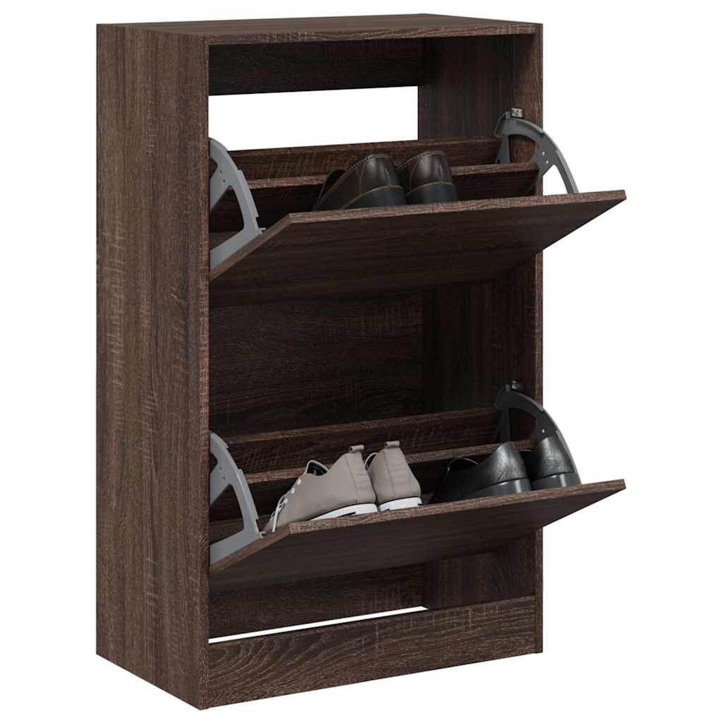 Scarpiera In Legno Multistrato Rovere Marrone