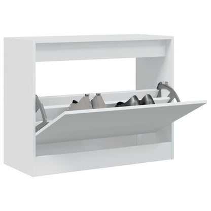 Scarpiera Bianca In Legno Multistrato Bianco