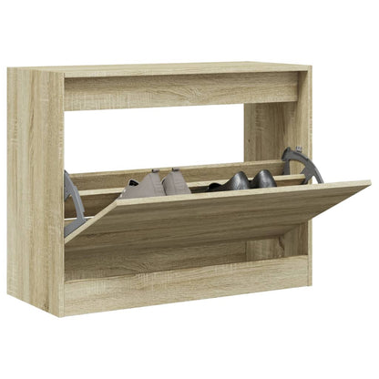 Scarpiera 80X21X87,5 Cm In Legno Multistrato Rovere Sonoma