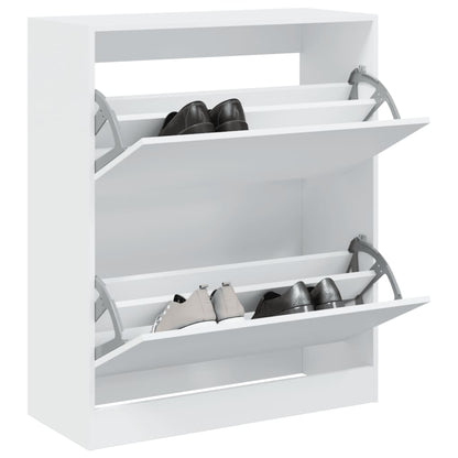 Scarpiera Bianca In Legno Multistrato Bianco