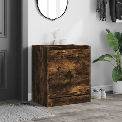 Scarpiera In Legno Multistrato Rovere Fumo