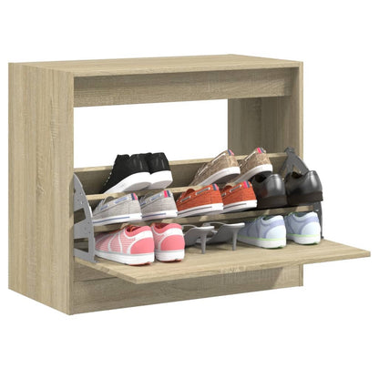 Scarpiera 80X21X87,5 Cm In Legno Multistrato Rovere Sonoma