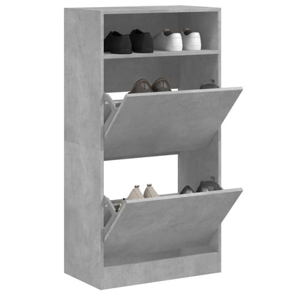 Scarpiera Nera 60X34X116 Cm In Legno Multistrato