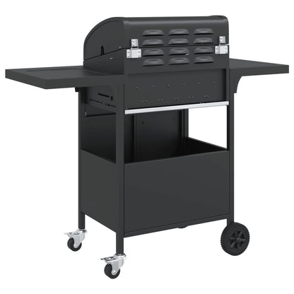 Griglia Barbecue A Gas Con 4 Bruciatori Nero In Acciaio