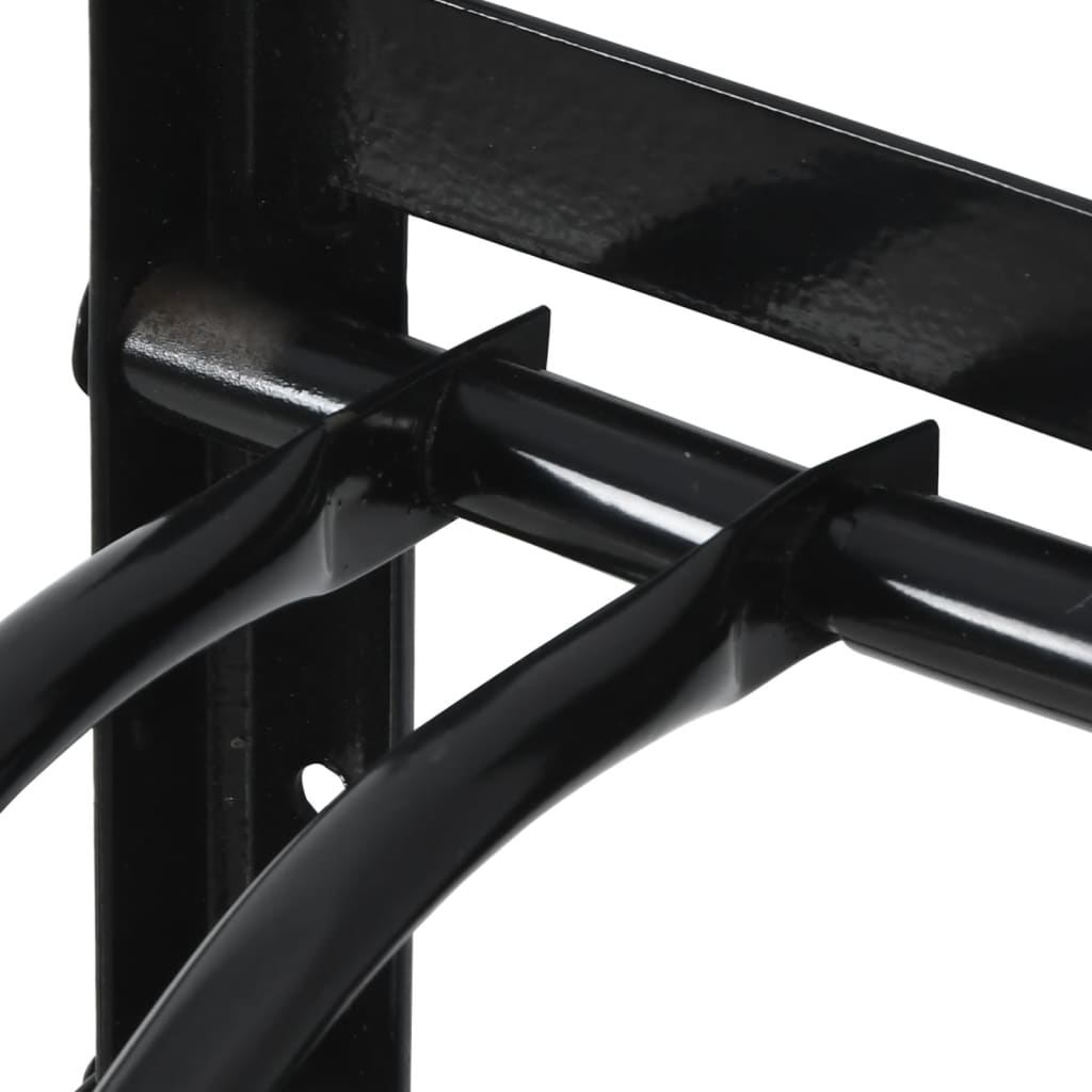 Portasella Da Parete Pieghevole Nero In Ferro