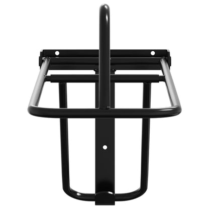 Portasella Da Parete Pieghevole Nero In Ferro Bianco