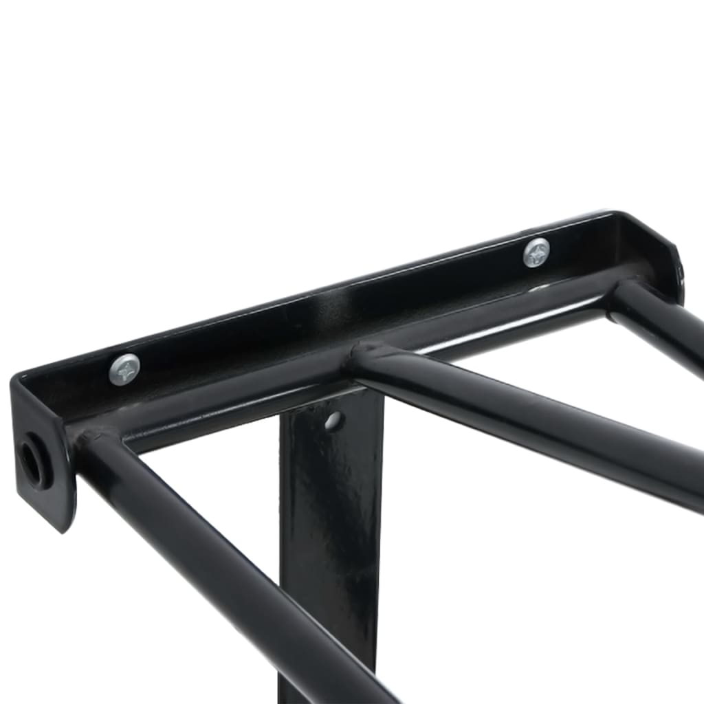 Portasella Da Parete Pieghevole Nero In Ferro Bianco
