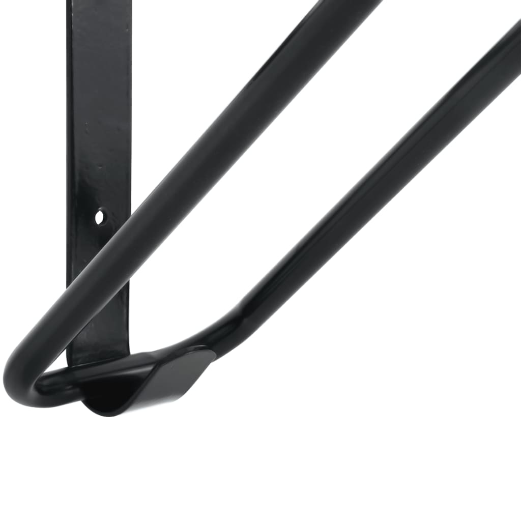 Portasella Da Parete Pieghevole Nero In Ferro Bianco