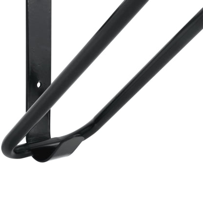 Portasella Da Parete Pieghevole Nero In Ferro Bianco