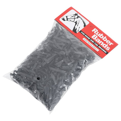 Elastici Per Trecce Cavallo 500 Pz Neri In Silicone