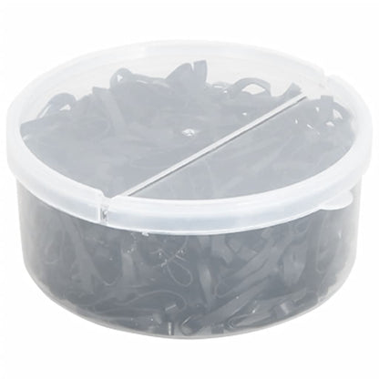 Elastici Per Trecce Cavallo 500 Pz Neri In Silicone