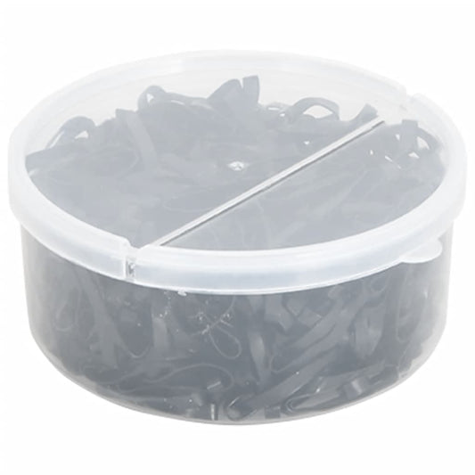 Elastici Per Trecce Cavallo 500 Pz Neri In Silicone