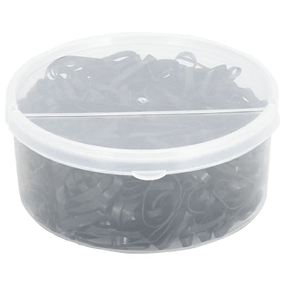 Elastici Per Trecce Cavallo 500 Pz Neri In Silicone