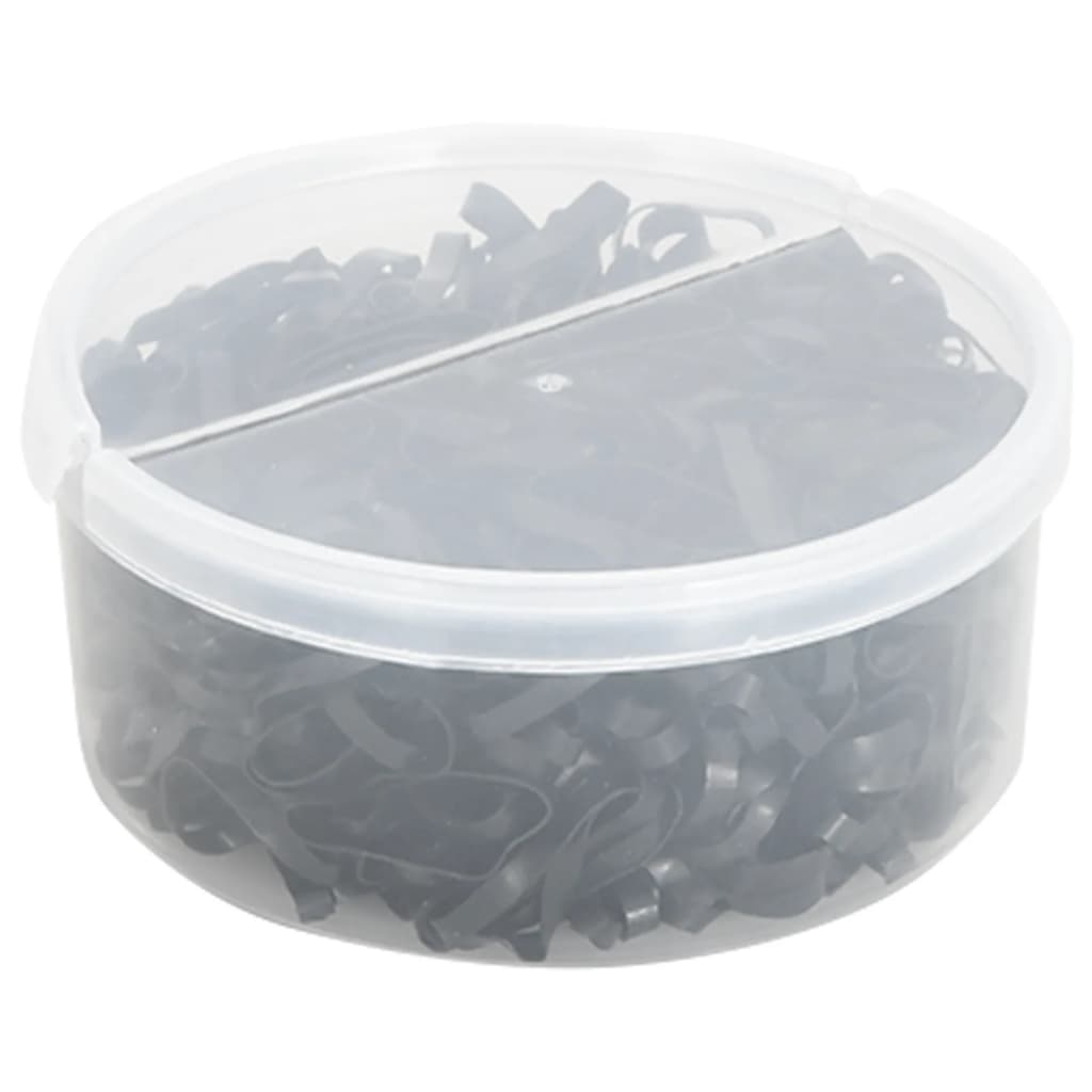 Elastici Per Trecce Cavallo 500 Pz Neri In Silicone