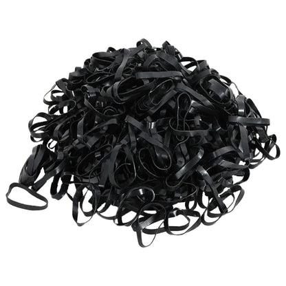 Elastici Per Trecce Cavallo 500 Pz Neri In Silicone