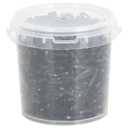 Elastici Per Trecce Cavallo 1500 Pz Neri In Silicone