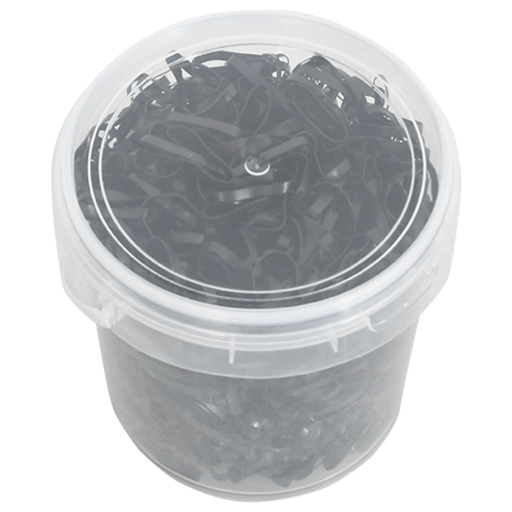 Elastici Per Trecce Cavallo 1500 Pz Neri In Silicone