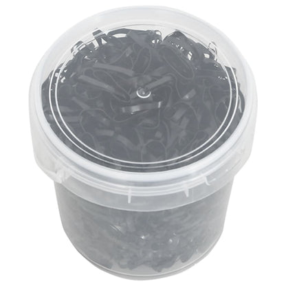 Elastici Per Trecce Cavallo 1500 Pz Neri In Silicone