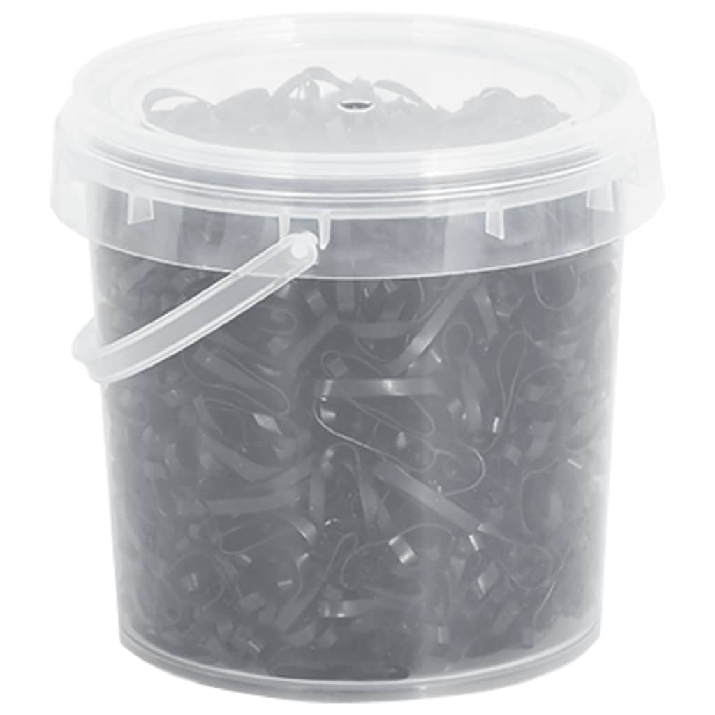 Elastici Per Trecce Cavallo 1500 Pz Neri In Silicone