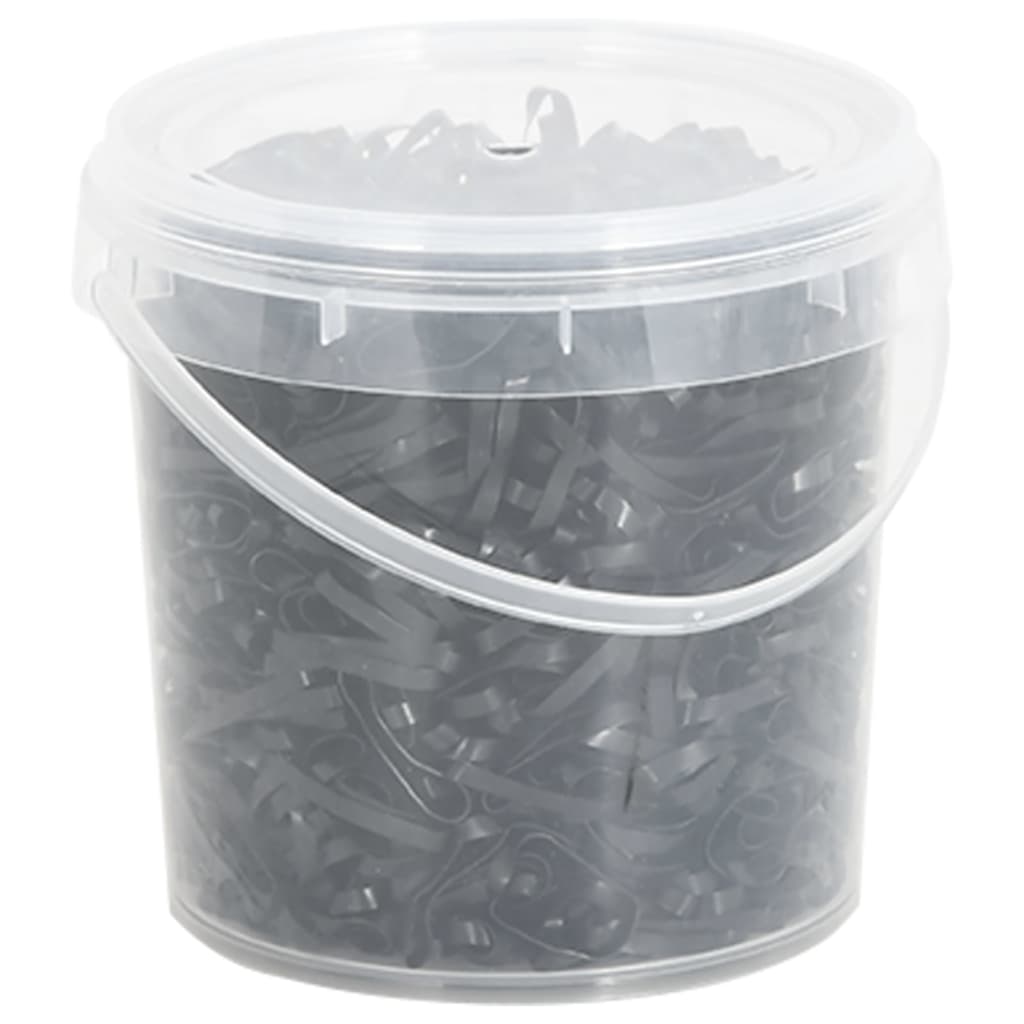 Elastici Per Trecce Cavallo 1500 Pz Neri In Silicone