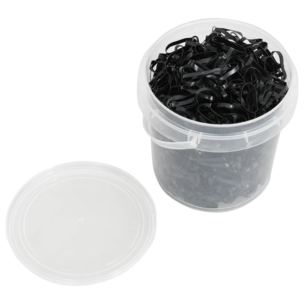 Elastici Per Trecce Cavallo 1500 Pz Neri In Silicone