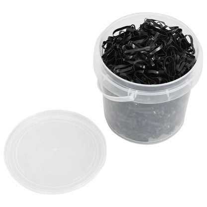 Elastici Per Trecce Cavallo 1500 Pz Neri In Silicone