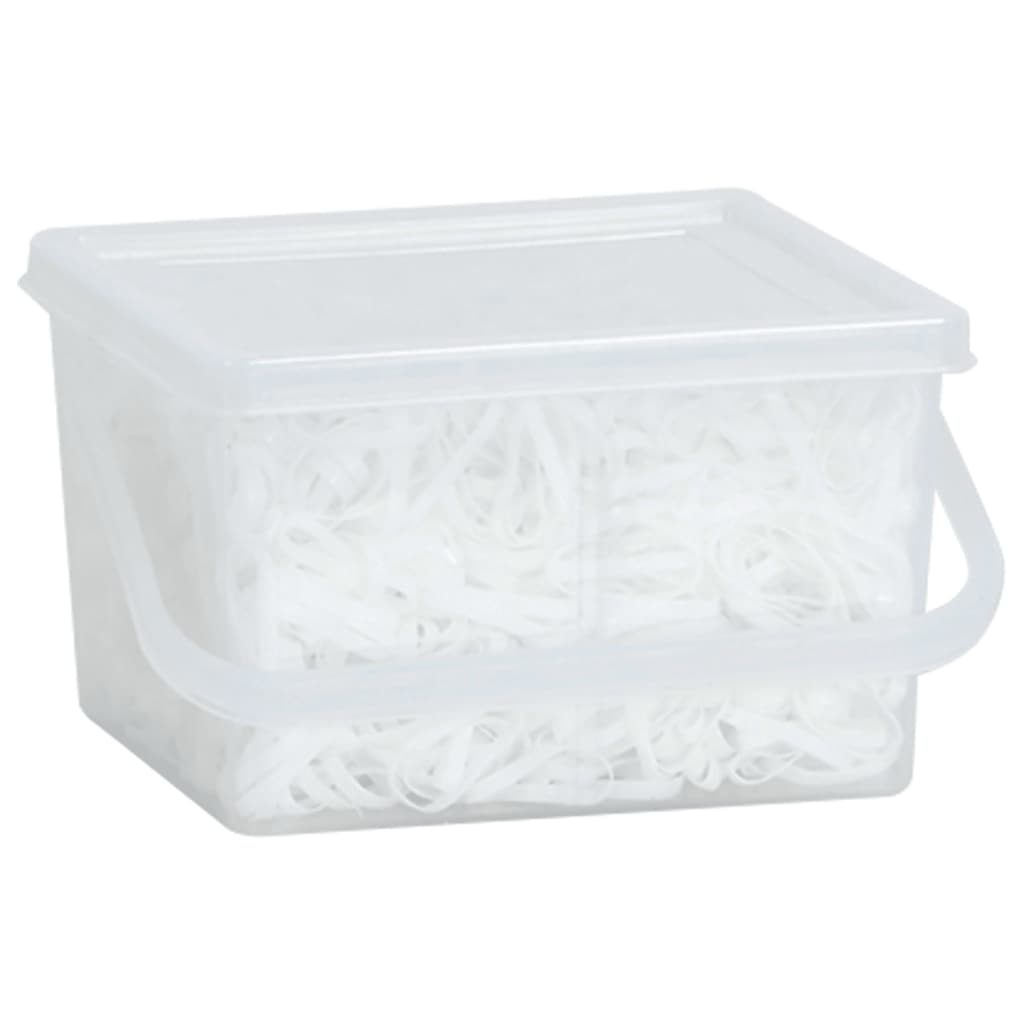 Elastici Per Trecce Cavallo 2500 Pz Bianchi In Silicone