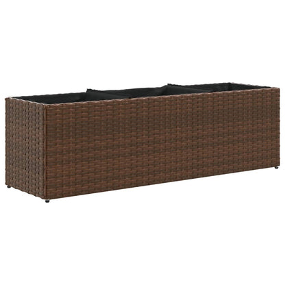 Fioriera Da Giardino Con 3 Vasi Polyrattan