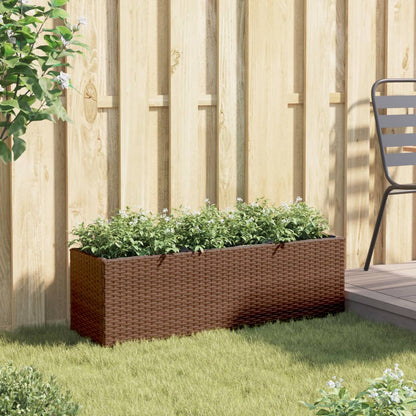 Fioriera Da Giardino Con 3 Vasi Polyrattan