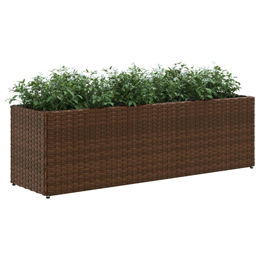 Fioriera Da Giardino Con 3 Vasi Polyrattan