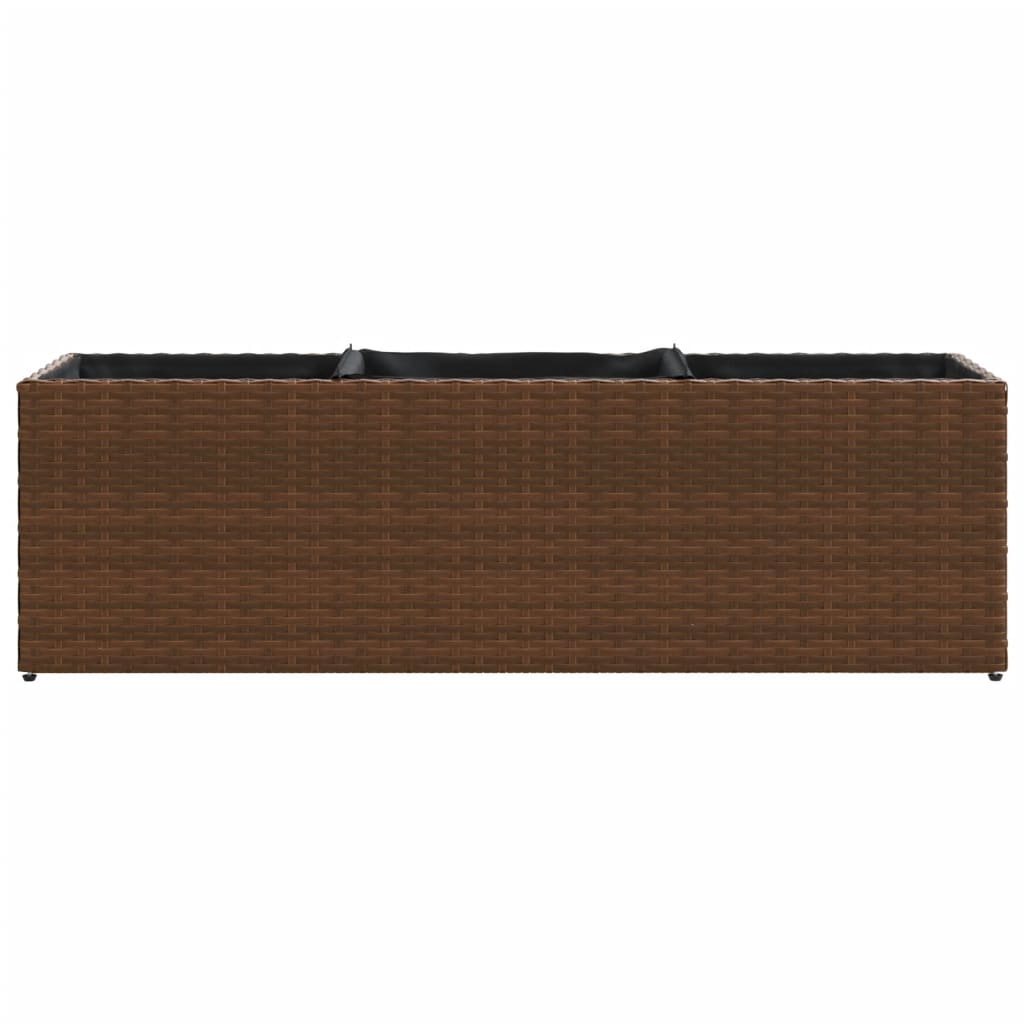 Fioriera Da Giardino Con 3 Vasi Polyrattan