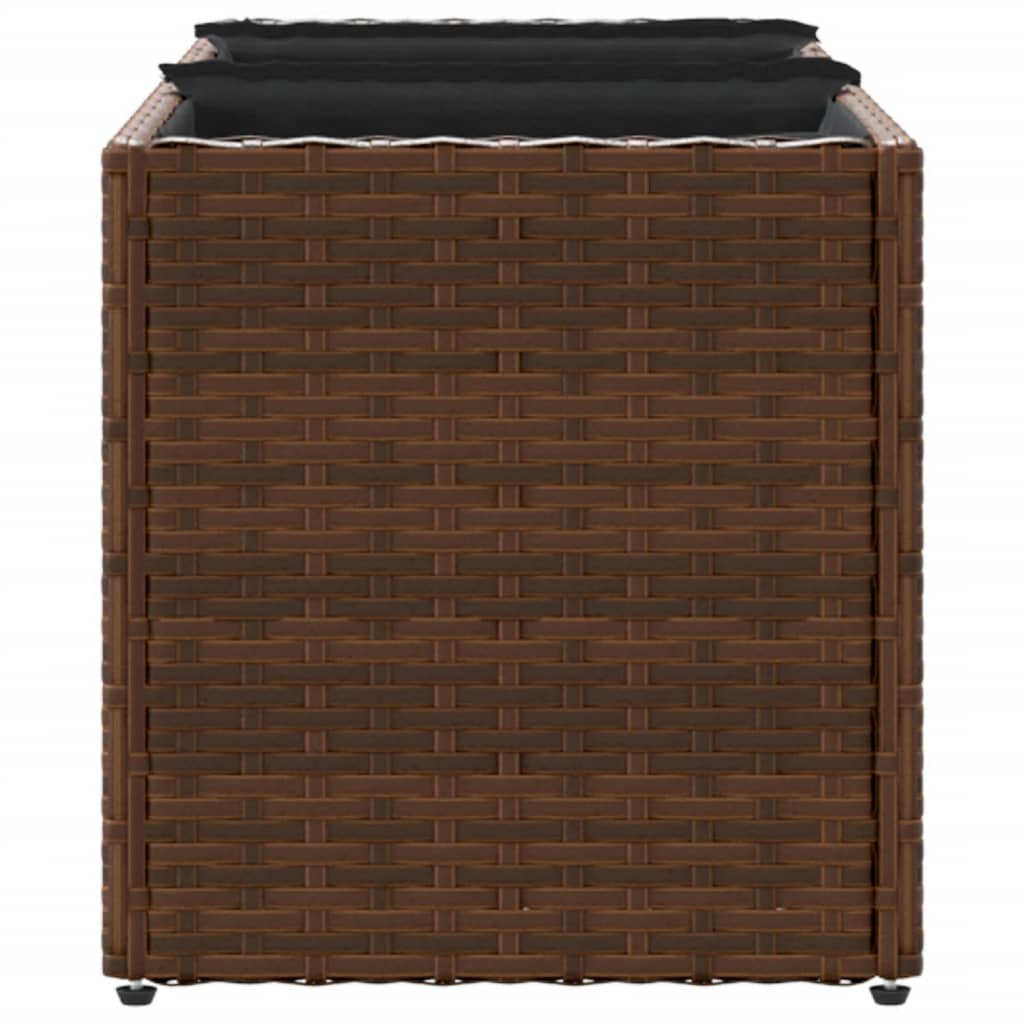 Fioriera Da Giardino Con 3 Vasi Polyrattan