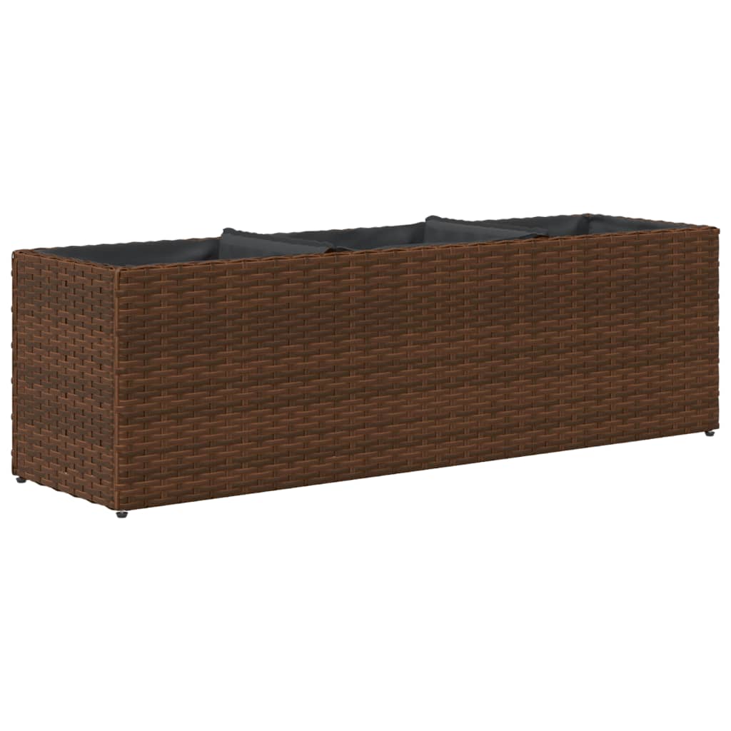 Fioriera Da Giardino Con 3 Vasi Polyrattan