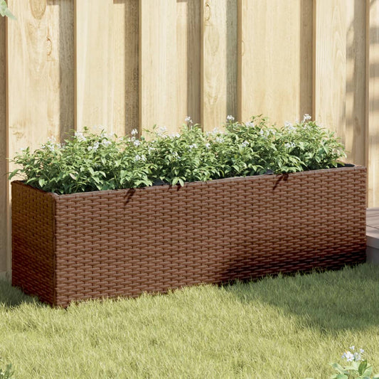 Fioriera Da Giardino Con 3 Vasi Polyrattan
