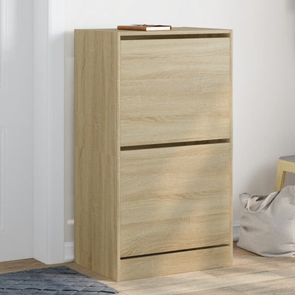 Scarpiera 80X21X87,5 Cm In Legno Multistrato Rovere Sonoma
