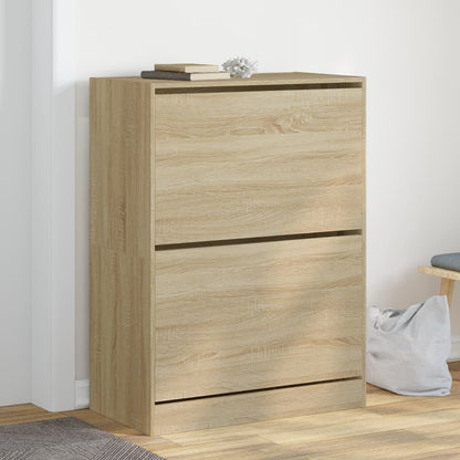 Scarpiera 80X21X87,5 Cm In Legno Multistrato Rovere Sonoma