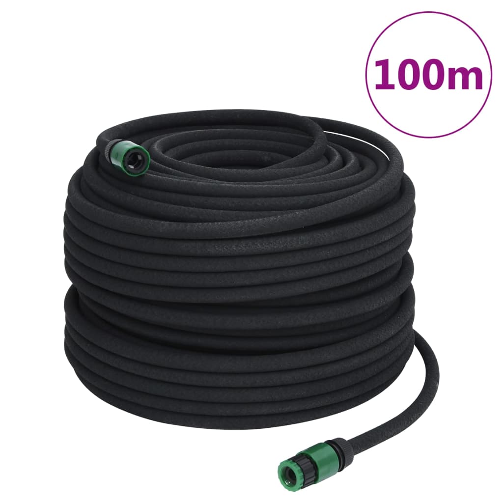 Canna Da Irrigazione Giardino 1/2&quot; Connettore Nero E Verde