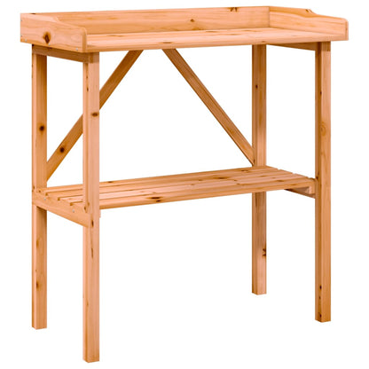Tavolo Piante Con Ripiano 78X38X,82,5Cm Massello Abete