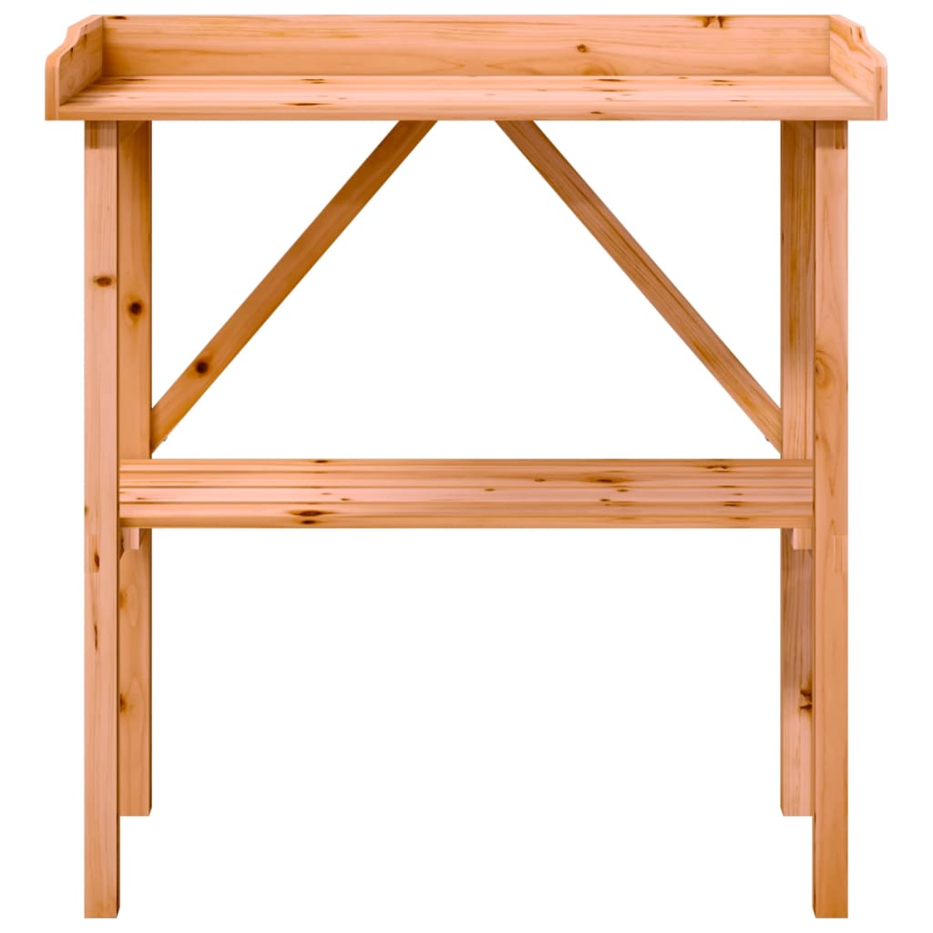 Tavolo Piante Con Ripiano 78X38X,82,5Cm Massello Abete