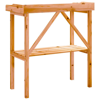 Tavolo Piante Con Ripiano 78X38X,82,5Cm Massello Abete