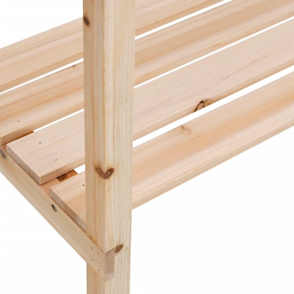 Tavolo Piante Con Ripiani 78X38X,82,5Cm Legno Massello Abete