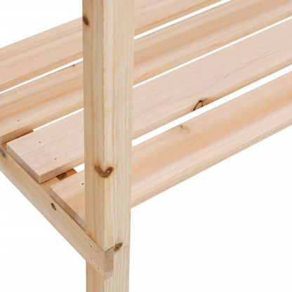 Tavolo Piante Con Ripiani 78X38X,82,5Cm Legno Massello Abete