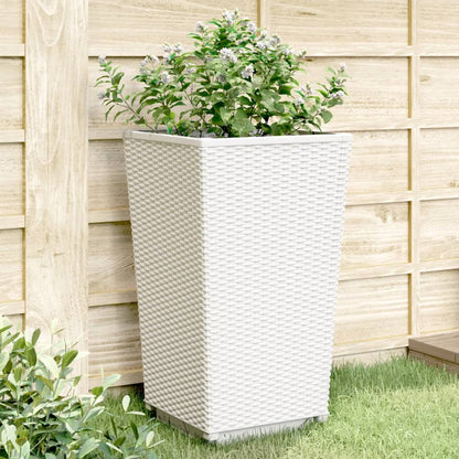 Fioriere Da Giardino 2 Pz Nere 32,5X32,5X57 Cm In Pp