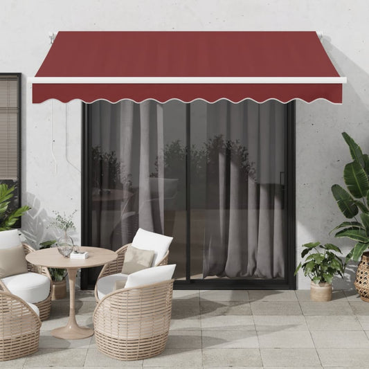 Tenda Da Sole Retrattile Manuale Bordò 300X250 Cm