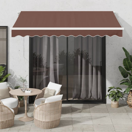 Tenda Sole Retrattile Manuale 300X250 Cm Marrone