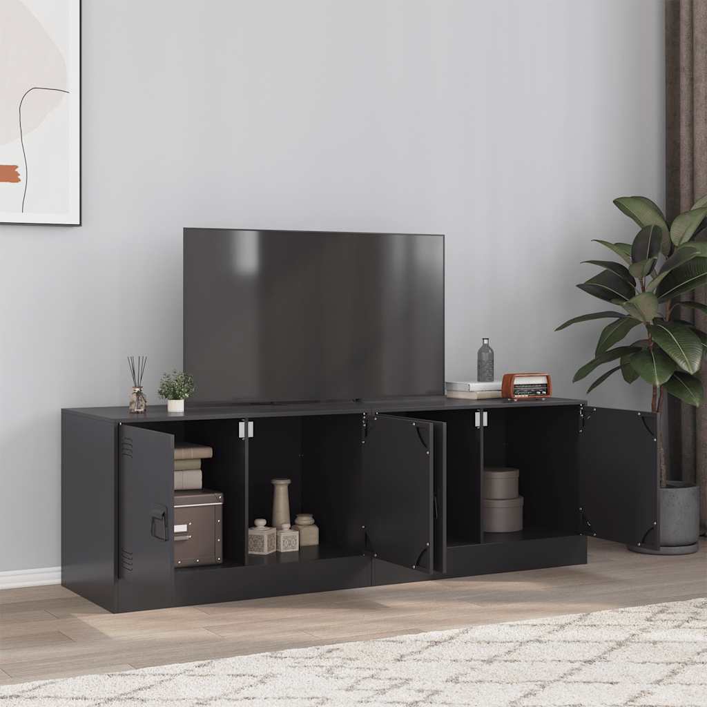 Mobili Tv 2 Pz Bianchi 67X39X44 Cm In Acciaio