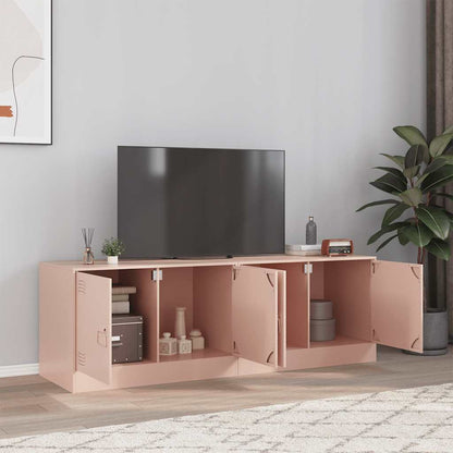 Mobili Tv 2 Pz Bianchi 67X39X44 Cm In Acciaio