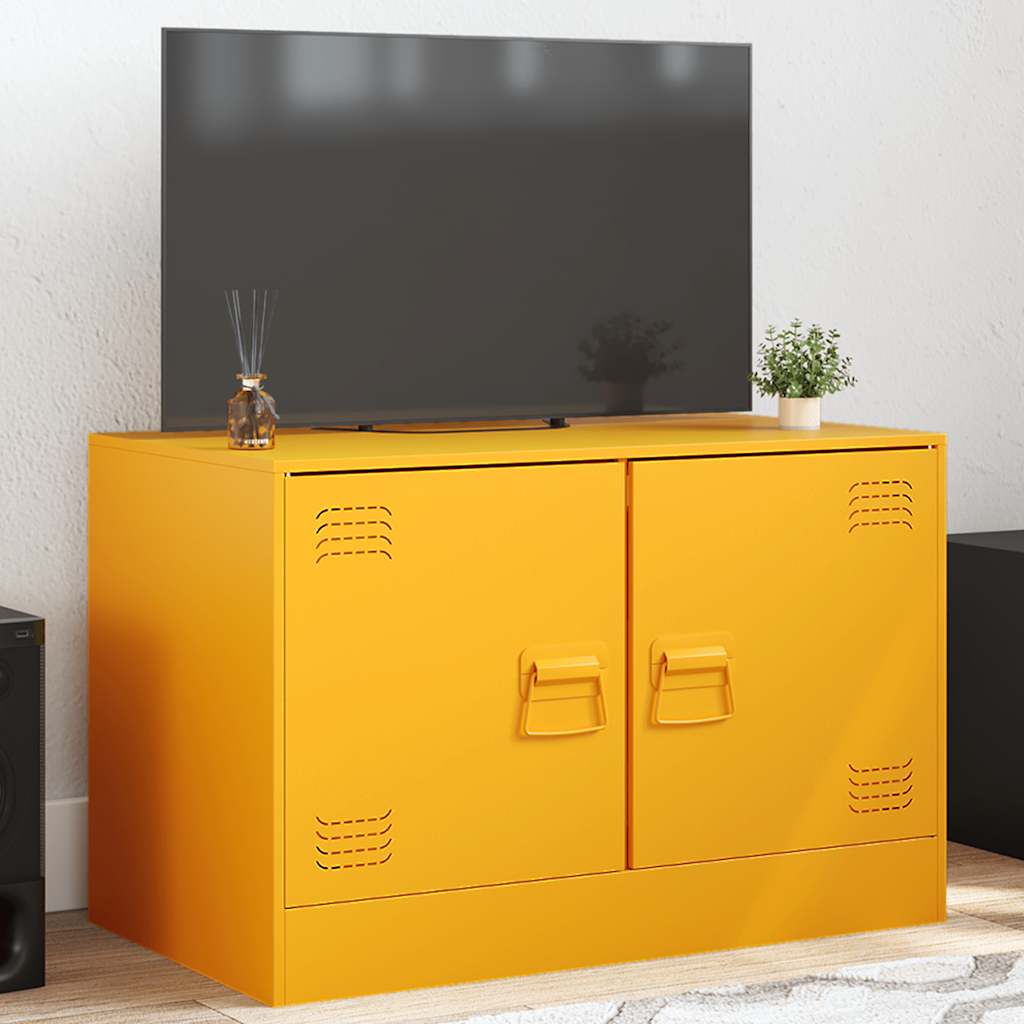 Mobili Tv 2 Pz Bianchi 67X39X44 Cm In Acciaio